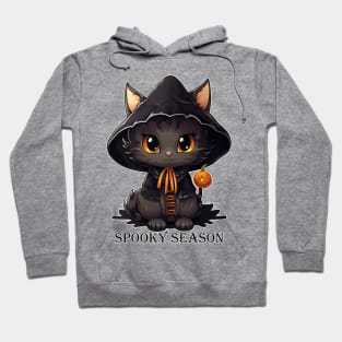 Spooky Season Halloween Vibes Witchy Cat Hoodie